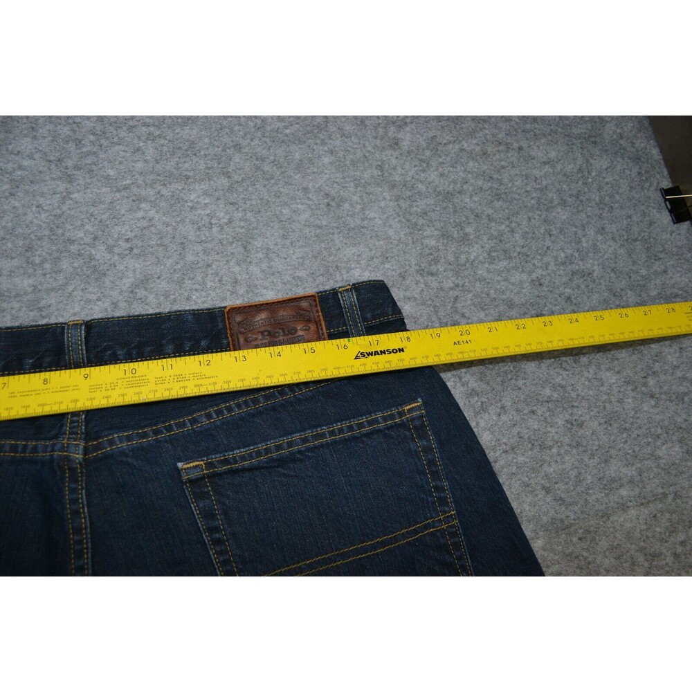 Polo Ralph Lauren Jeans Mens 35X32 Blue Authentic Straight Leg Denim - Picture 16 of 16